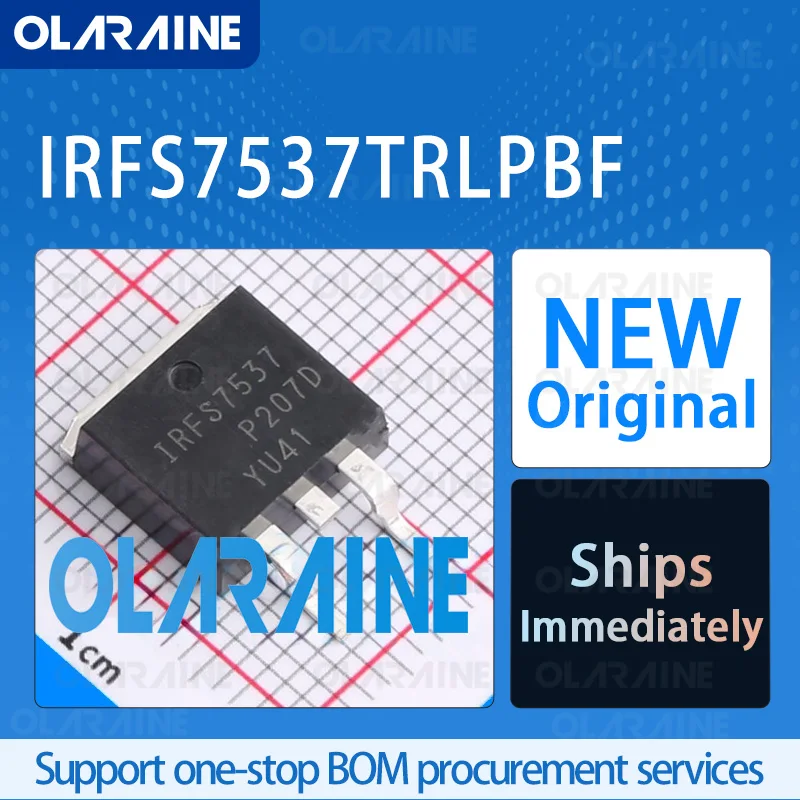 5/10/100Pcs IRFS7537TRLPBF TO-263AB-3 Original Transistor MOSFET RoHS N-Channel 1 Channel Vds- 60 V Id-173 A
5/10/100Pcs IRFS7537TRLPBF TO-263AB-3 Original Transistor MOSFET RoHS N-Channel 1 Channel Vds- 60 V Id-173 A