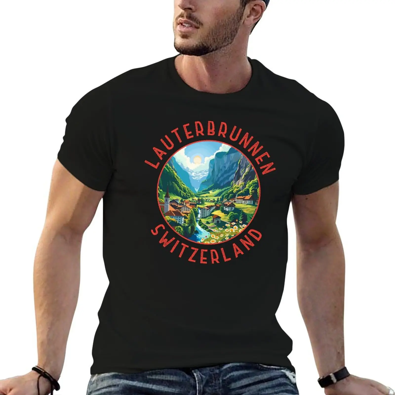 Lauterbrunnen Switzerland Retro Distressed Circle T-Shirt graphics boys whites anime stuff T-shirt men
Lauterbrunnen Switzerland Retro Distressed Circle T-Shirt graphics boys whites anime stuff T-shirt men
