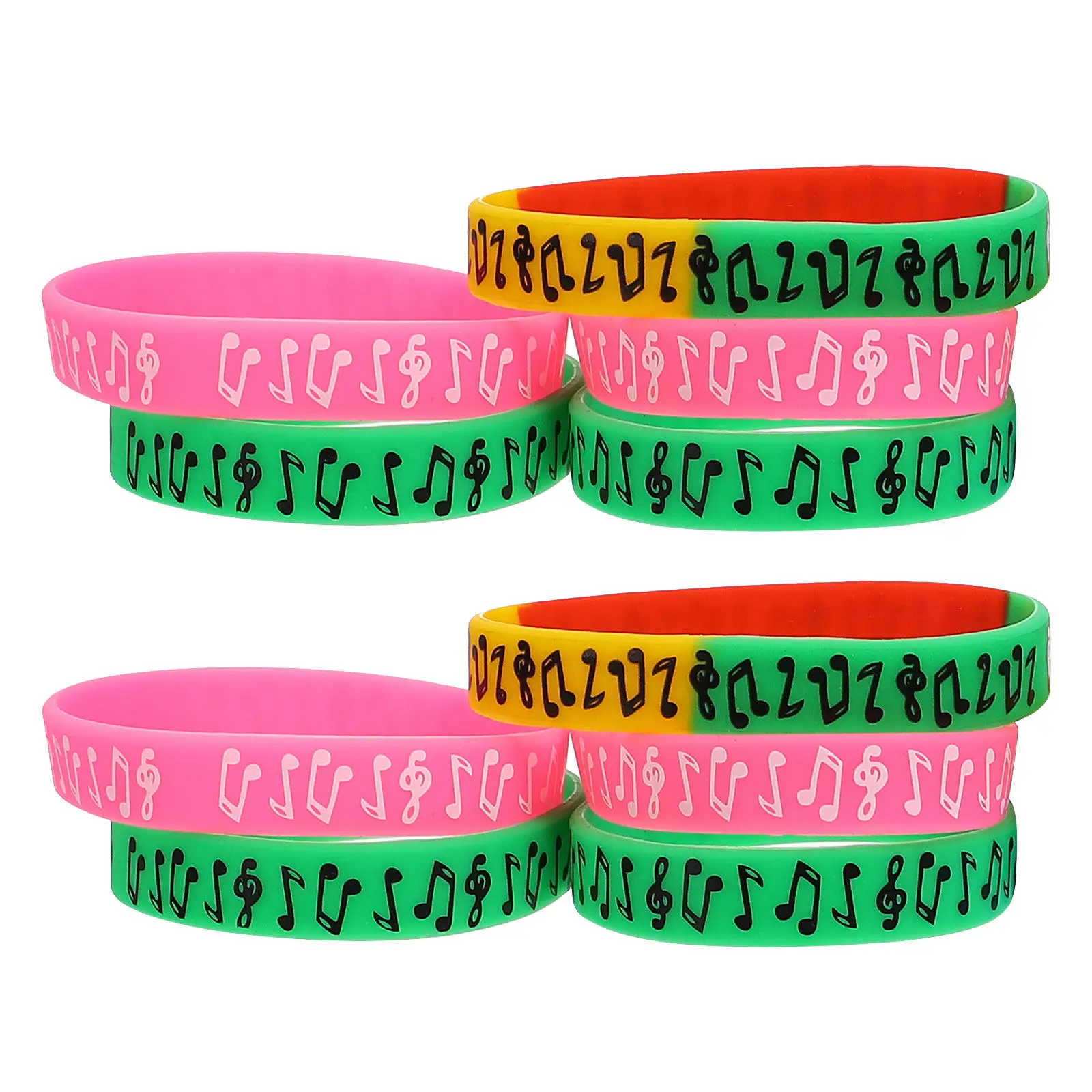 10Pcs Electric Music Festival Wristband Syllable Notes Design Silicone Bracelet Concert Party Decoration Music Wristband
10Pcs Electric Music Festival Wristband Syllable Notes Design Silicone Bracelet Concert Party Decoration Music Wristband