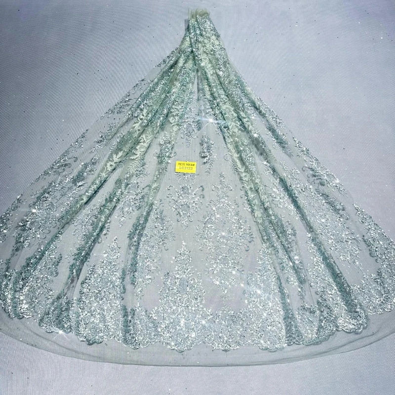 10 Yards Green Tull Hot Sale Fadhion Design Africa Glitter Fabric Embroidery Net Lace With Glued Glitter Sequins Wedding Or Part
10 Yards Green Tull Hot Sale Fadhion Design Africa Glitter Fabric Embroidery Net Lace With Glued Glitter Sequins Wedding Or Part