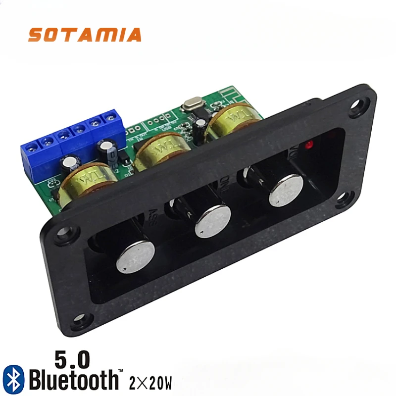 SOTAMIA Bluetooth 5.0 Amplifier Board 2X20W Stereo Power Amplificador Speaker Sound Amp Mini Home Audio Tweeter Bass Adjustment
SOTAMIA Bluetooth 5.0 Amplifier Board 2X20W Stereo Power Amplificador Speaker Sound Amp Mini Home Audio Tweeter Bass Adjustment