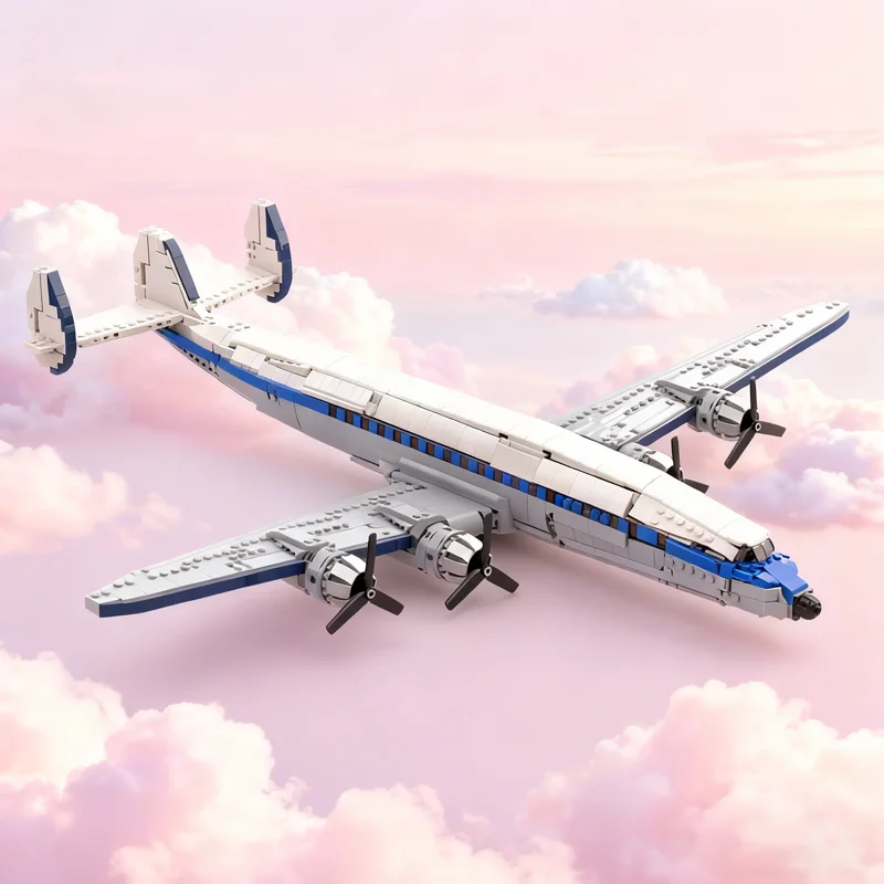 1646pcs MOC Lockheed L Super Constellation Model Building Blocks Construction DIY Creative Toy Christmas Gifts Idea Education
1646pcs MOC Lockheed L Super Constellation Model Building Blocks Construction DIY Creative Toy Christmas Gifts Idea Education