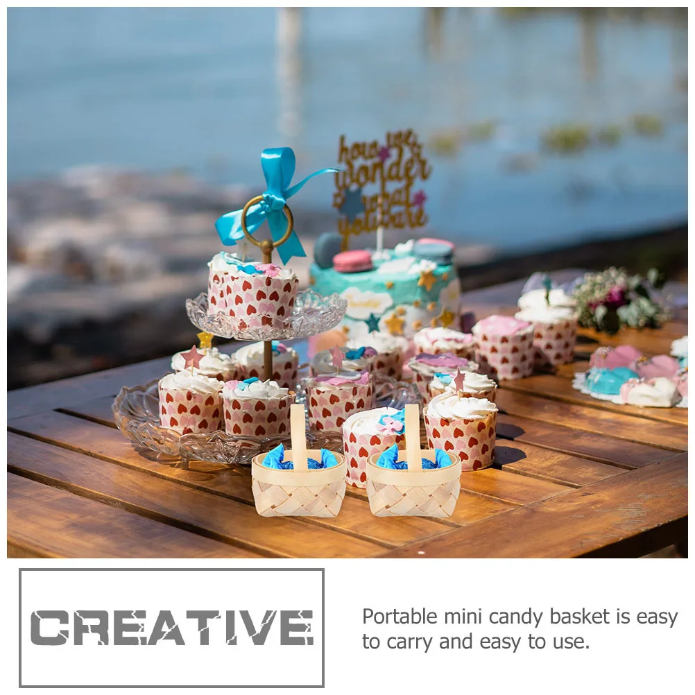 2 Pcs Decorations Handheld Wedding Candy Basket Miss Small Hamper Wood Multifunctional Woven Baskets for Diy
2 Pcs Decorations Handheld Wedding Candy Basket Miss Small Hamper Wood Multifunctional Woven Baskets for Diy