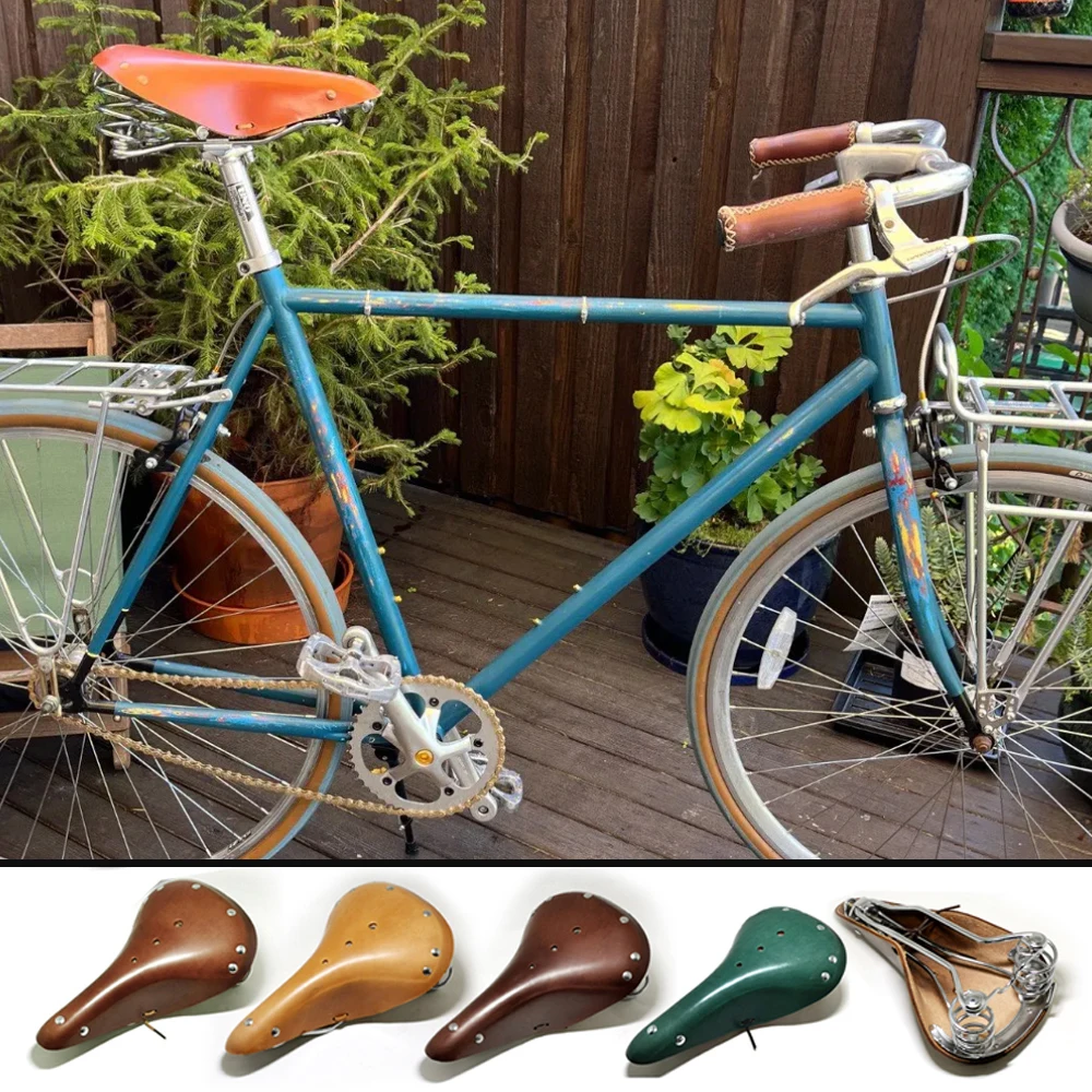 Multi Style Handmade Retro Top Layer Made Of Pure Cowhide, Comfortable And Durable Waterproof Bicycle Saddle, G98
Multi Style Handmade Retro Top Layer Made Of Pure Cowhide, Comfortable And Durable Waterproof Bicycle Saddle, G98