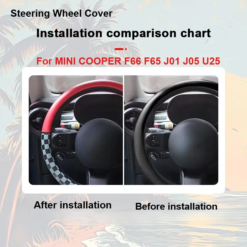 For MINI COOPER F66 F65 J01 J05 U25 For Electric Car High Quality Leather Coloured Drawing Car Steering Wheel Cover Accessories
For MINI COOPER F66 F65 J01 J05 U25 For Electric Car High Quality Leather Coloured Drawing Car Steering Wheel Cover Accessories