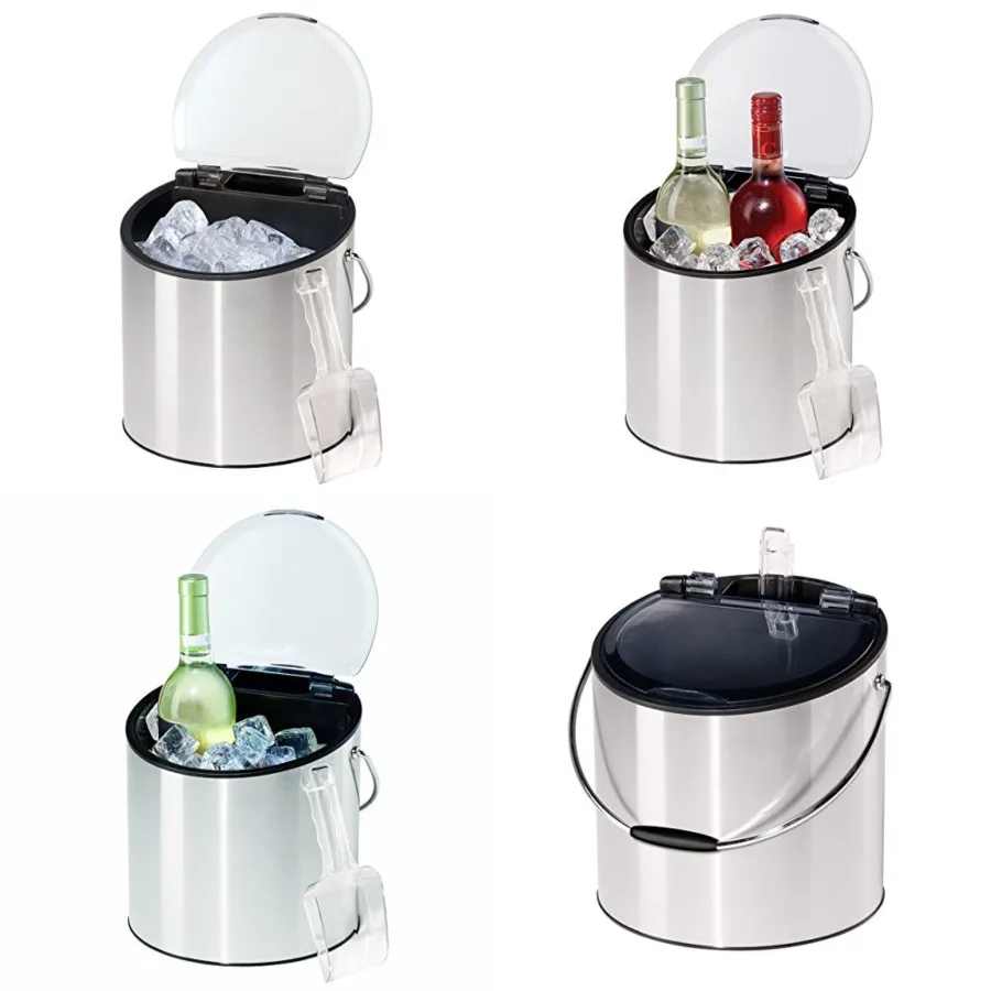 Wine Ice Bucket- Ice Bucket with Lid Ice Scoop, Wine Chiller Bucket, Tabletop Wine Chiller Holds 2 Bottles, Bar Set is Great Ad
Wine Ice Bucket- Ice Bucket with Lid Ice Scoop, Wine Chiller Bucket, Tabletop Wine Chiller Holds 2 Bottles, Bar Set is Great Ad