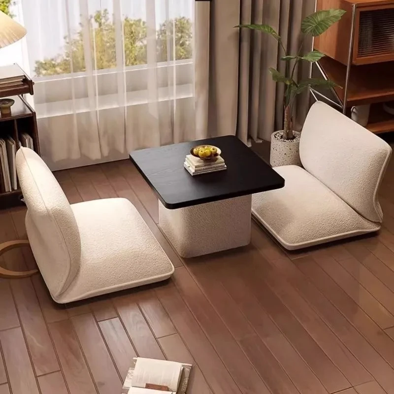 Modern minimalist cream style lazy sofa chair, light luxury velvet floor chair, tatami backrest chair, solid wood frame chair
Modern minimalist cream style lazy sofa chair, light luxury velvet floor chair, tatami backrest chair, solid wood frame chair