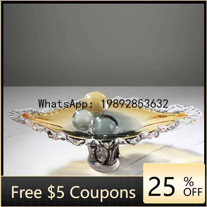 Z5 Light Luxury Blue Glass Fruit Plate Storage Tray Modern Living Room Hotel Sales Office Model Room Coffee Table Snacks
Z5 Light Luxury Blue Glass Fruit Plate Storage Tray Modern Living Room Hotel Sales Office Model Room Coffee Table Snacks