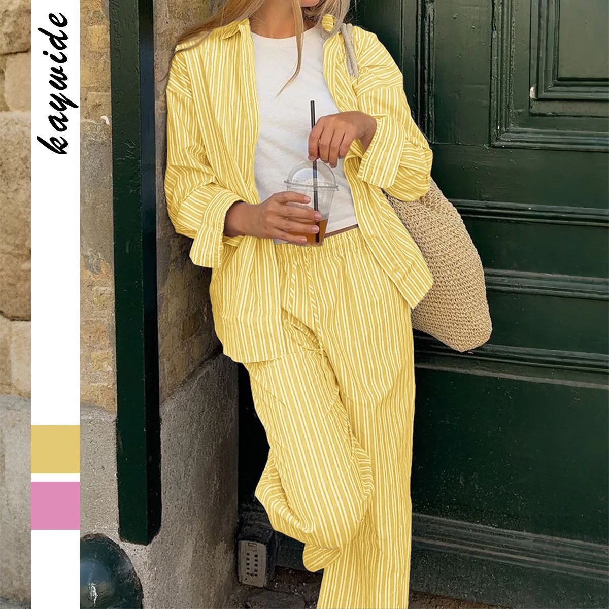 Casual Vacation Long-sleeved Shirt and Straight Pants Set for Women's Wear Autumn and Winter 2025
Casual Vacation Long-sleeved Shirt and Straight Pants Set for Women's Wear Autumn and Winter 2025