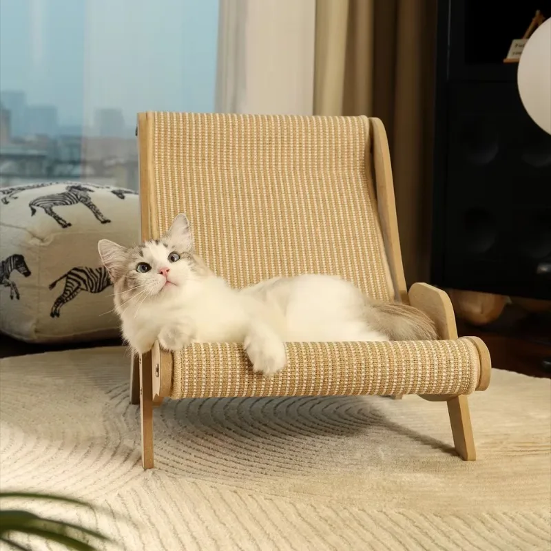 Replaceable Sisal Scratch Hammock Wooden Pet Furniture Bed Cat Sofa Chair
Replaceable Sisal Scratch Hammock Wooden Pet Furniture Bed Cat Sofa Chair