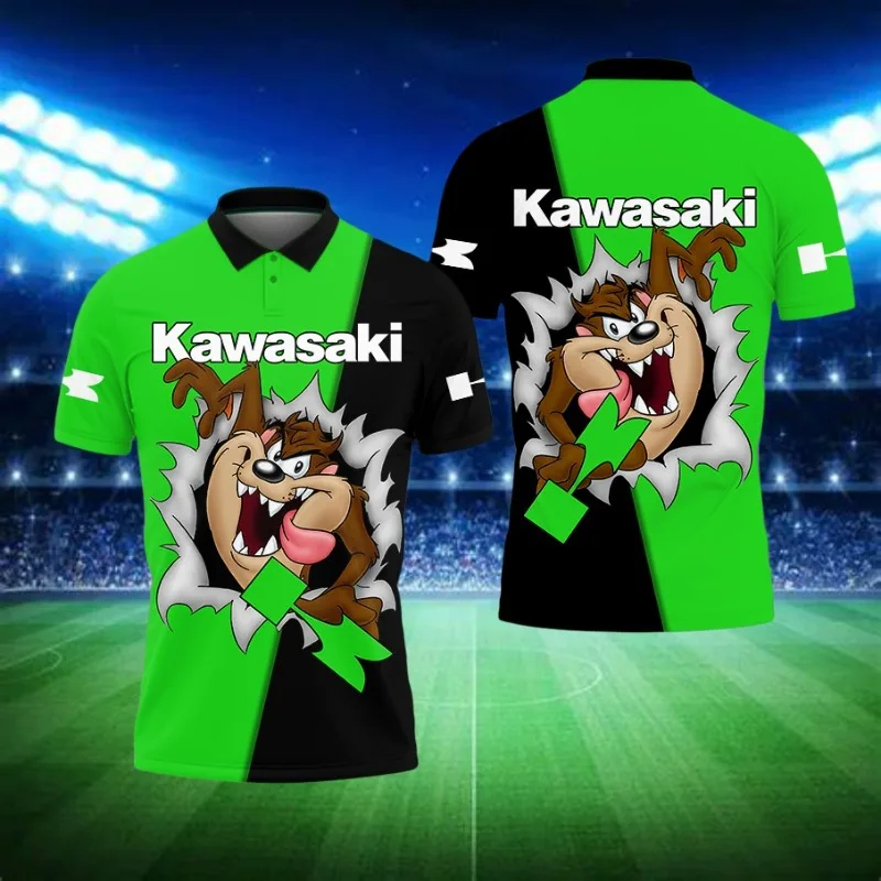 MOTO-Kawasaki Мотоцикл 2025 Лето Мужская новая рубашка-поло с 3D принтом Мужская уличная повседневная спортивная мода на пуговицах Топ-поло унисекс
MOTO-Kawasaki Мотоцикл 2025 Лето Мужская новая рубашка-поло с 3D принтом Мужская уличная повседневная спортивная мода на пуговицах Топ-поло унисекс