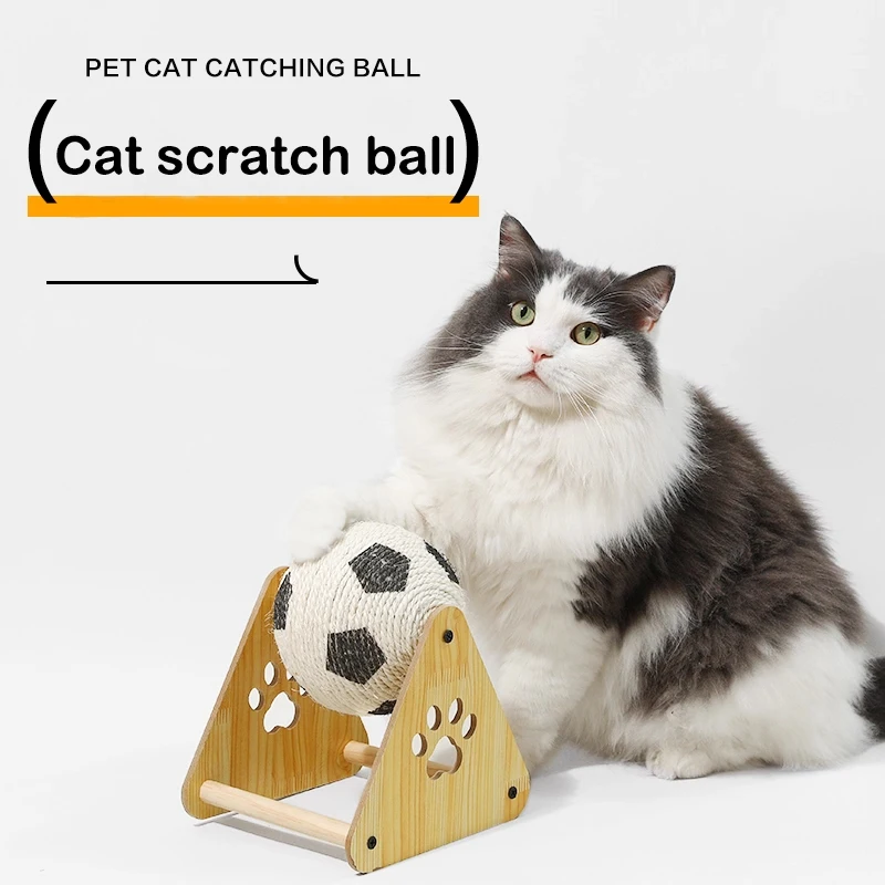Cat Toy Wooden Cat Scratch Ball Sisal Soccer For Durable Pet Scratcher Cat Pet Supplies
Cat Toy Wooden Cat Scratch Ball Sisal Soccer For Durable Pet Scratcher Cat Pet Supplies