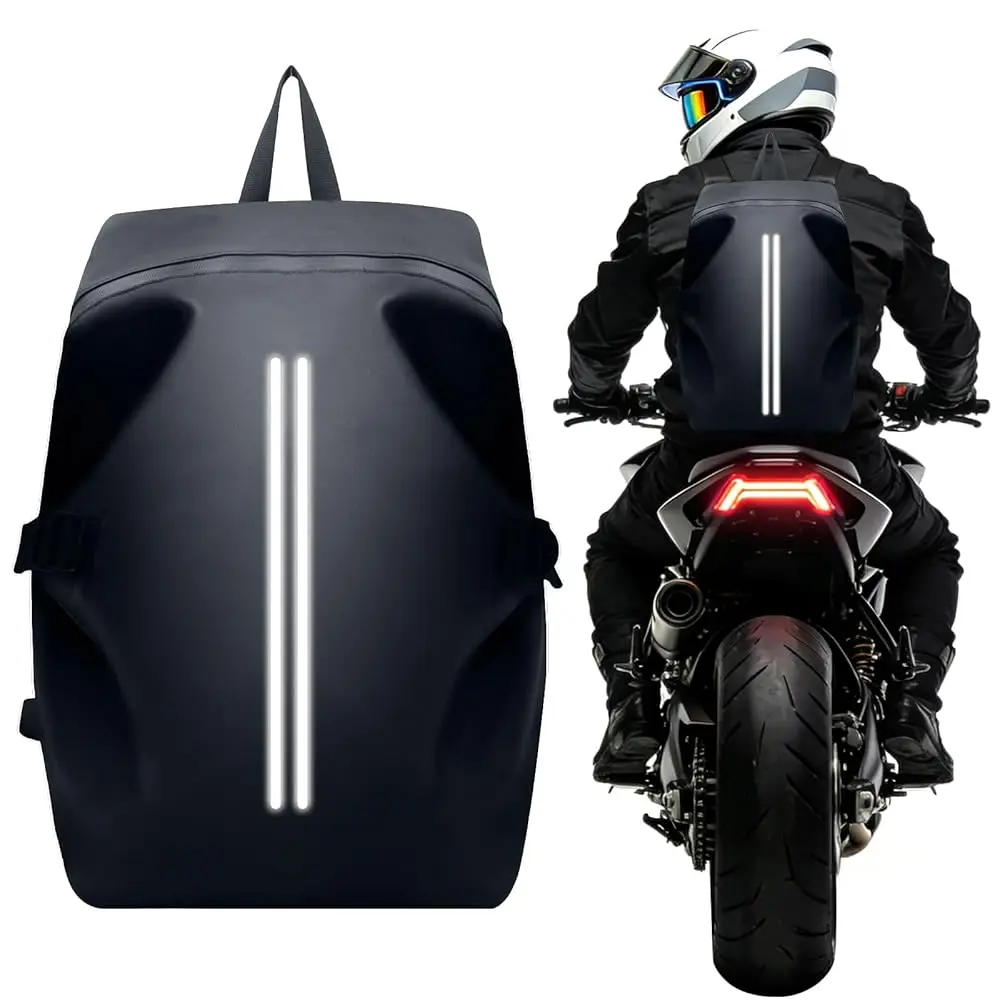 Free Shipping Motorcycle Backpack - Waterproof Helmet Backpack with Reflective Strips, Large Capacity Durable Cycling Backpacks
Free Shipping Motorcycle Backpack - Waterproof Helmet Backpack with Reflective Strips, Large Capacity Durable Cycling Backpacks