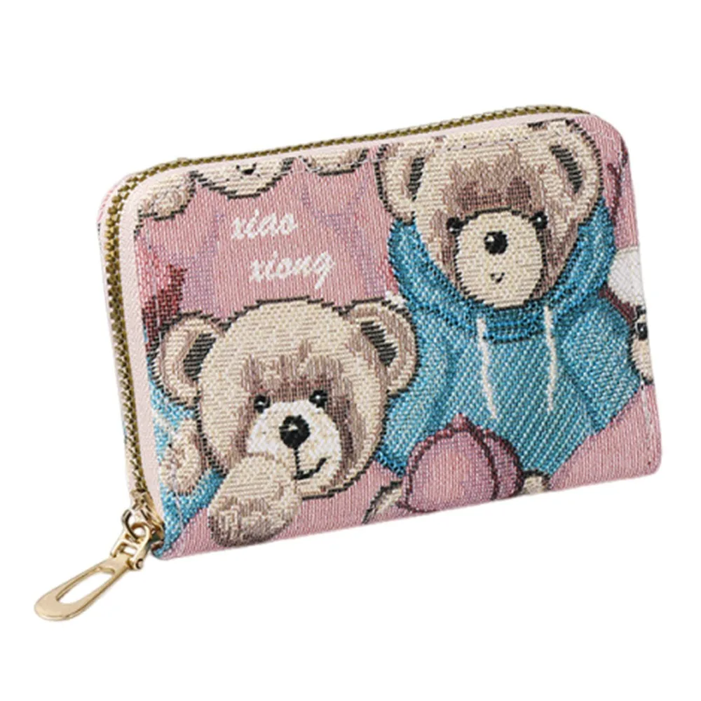 Luxury Bear Pattern Card Bag Multifunctional PVC Wallet Large Capacity Multi-card Coin Pocket Women
Luxury Bear Pattern Card Bag Multifunctional PVC Wallet Large Capacity Multi-card Coin Pocket Women