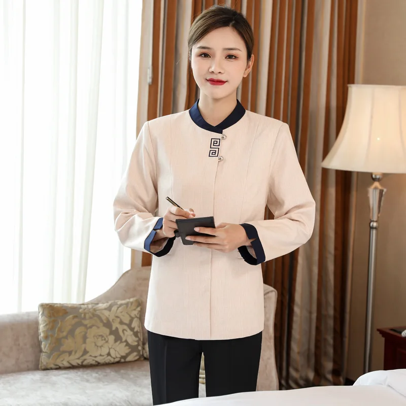 Cleaning Service Long Sleeve Suit Hotel Guest Room Work Uniform Property Airport Mall Cleaner Autumn Winter Outfit Unisex
Cleaning Service Long Sleeve Suit Hotel Guest Room Work Uniform Property Airport Mall Cleaner Autumn Winter Outfit Unisex