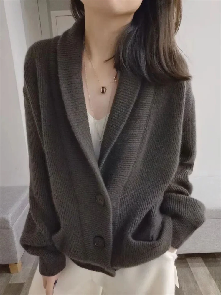 Ladies' Knitted Open Cardigan Loose Fit Lazy Style Versatile Luxury Autumn Sweater Jacket Spring Commute Korean Style Straigh...
Ladies' Knitted Open Cardigan Loose Fit Lazy Style Versatile Luxury Autumn Sweater Jacket Spring Commute Korean Style Straigh...