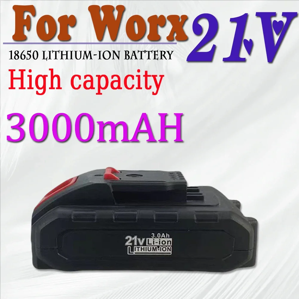21V 3000mah/3.0ah Cordless Rechargeable For Worx Battery Power Battery,Replace Impact Drill Battery Spare Battery for Power Tool
21V 3000mah/3.0ah Cordless Rechargeable For Worx Battery Power Battery,Replace Impact Drill Battery Spare Battery for Power Tool