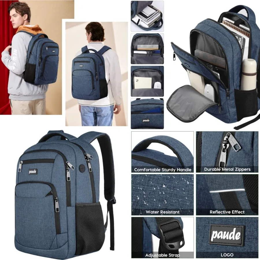 Backpack School, Laptop, Bookbag for Teen Boys College, Business, Work, Travel
Backpack School, Laptop, Bookbag for Teen Boys College, Business, Work, Travel