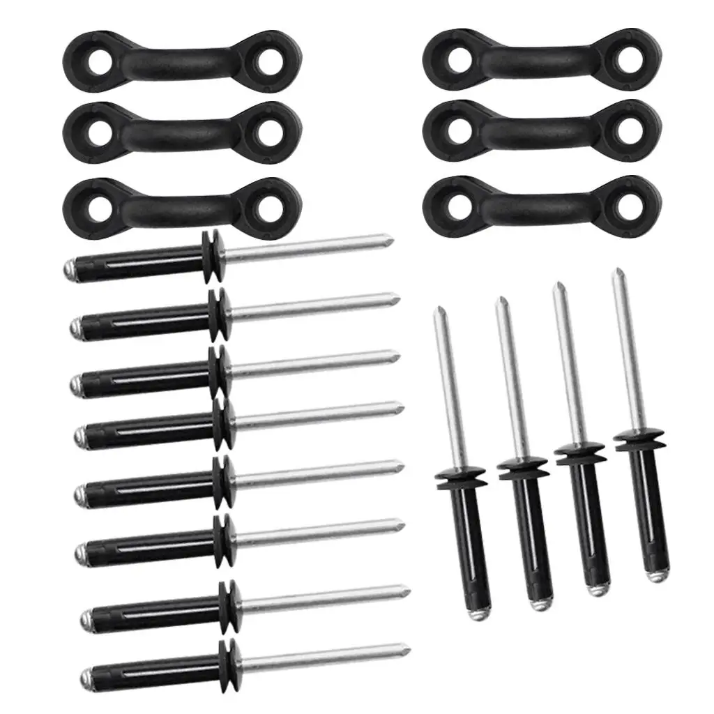 Nylon Kayak Pad Eyes Tri Fold Rivet Kit Bungee Fastener Set for Boat Canoe Dinghy Fishing Gear
Nylon Kayak Pad Eyes Tri Fold Rivet Kit Bungee Fastener Set for Boat Canoe Dinghy Fishing Gear
