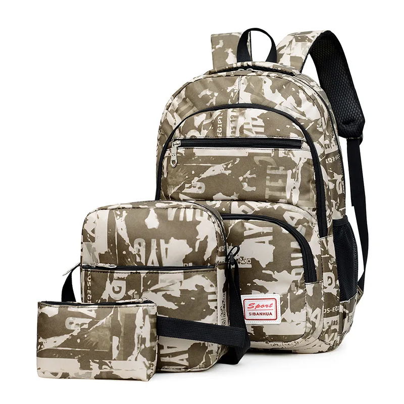 Camouflage 3pcs/set Male backpacks high school bags for women 2025 boys one shoulder big student travel bag men school backpack
Camouflage 3pcs/set Male backpacks high school bags for women 2025 boys one shoulder big student travel bag men school backpack