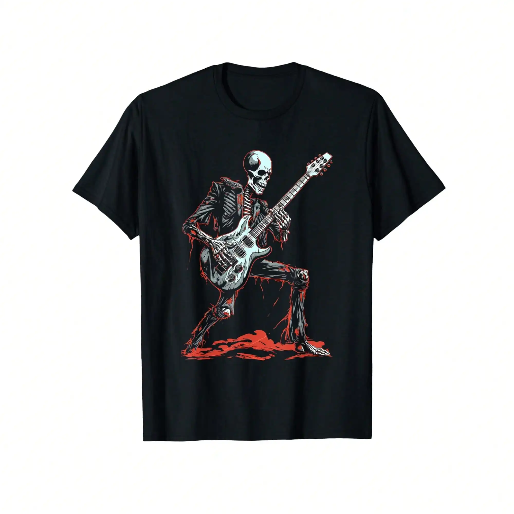Skeleton Playing Guitar Rock & Roll Skeleton Hand T-Shirt, 100% Cotton, Birthday, Valentine's Day, New Year Gift, Suitable For M
Skeleton Playing Guitar Rock & Roll Skeleton Hand T-Shirt, 100% Cotton, Birthday, Valentine's Day, New Year Gift, Suitable For M