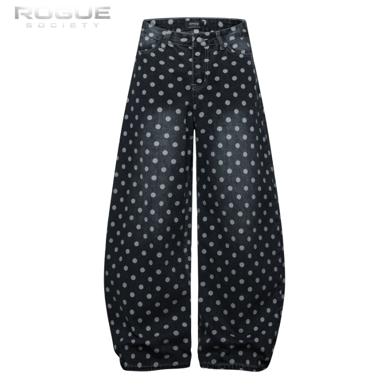 Streetwear Hip Hop Retro Washed Polka Dot Wide Leg Jeans Unisex Loose Denim Vintage Street Style Y2K Denim Trousers Harajuku
Streetwear Hip Hop Retro Washed Polka Dot Wide Leg Jeans Unisex Loose Denim Vintage Street Style Y2K Denim Trousers Harajuku