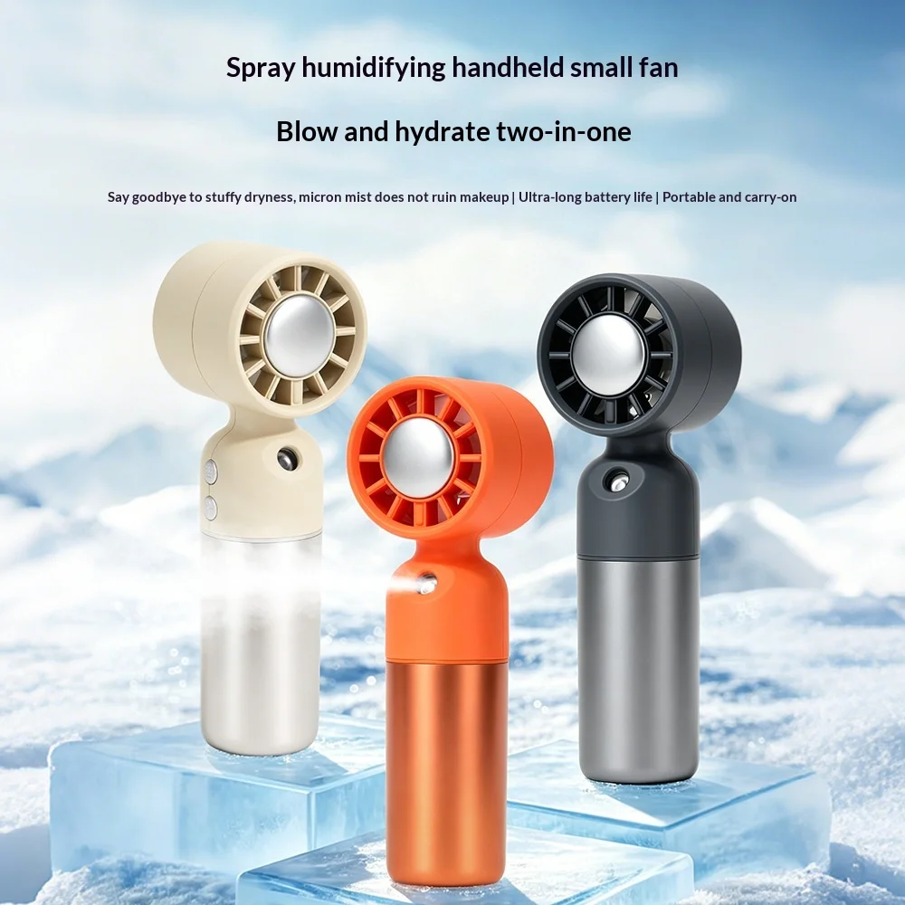 Portable Bladeless Desktop Fan Rechargeable Handheld Spray Fan High Speed USB Charging Nano Humidifying Cooling for Outdoor
Portable Bladeless Desktop Fan Rechargeable Handheld Spray Fan High Speed USB Charging Nano Humidifying Cooling for Outdoor