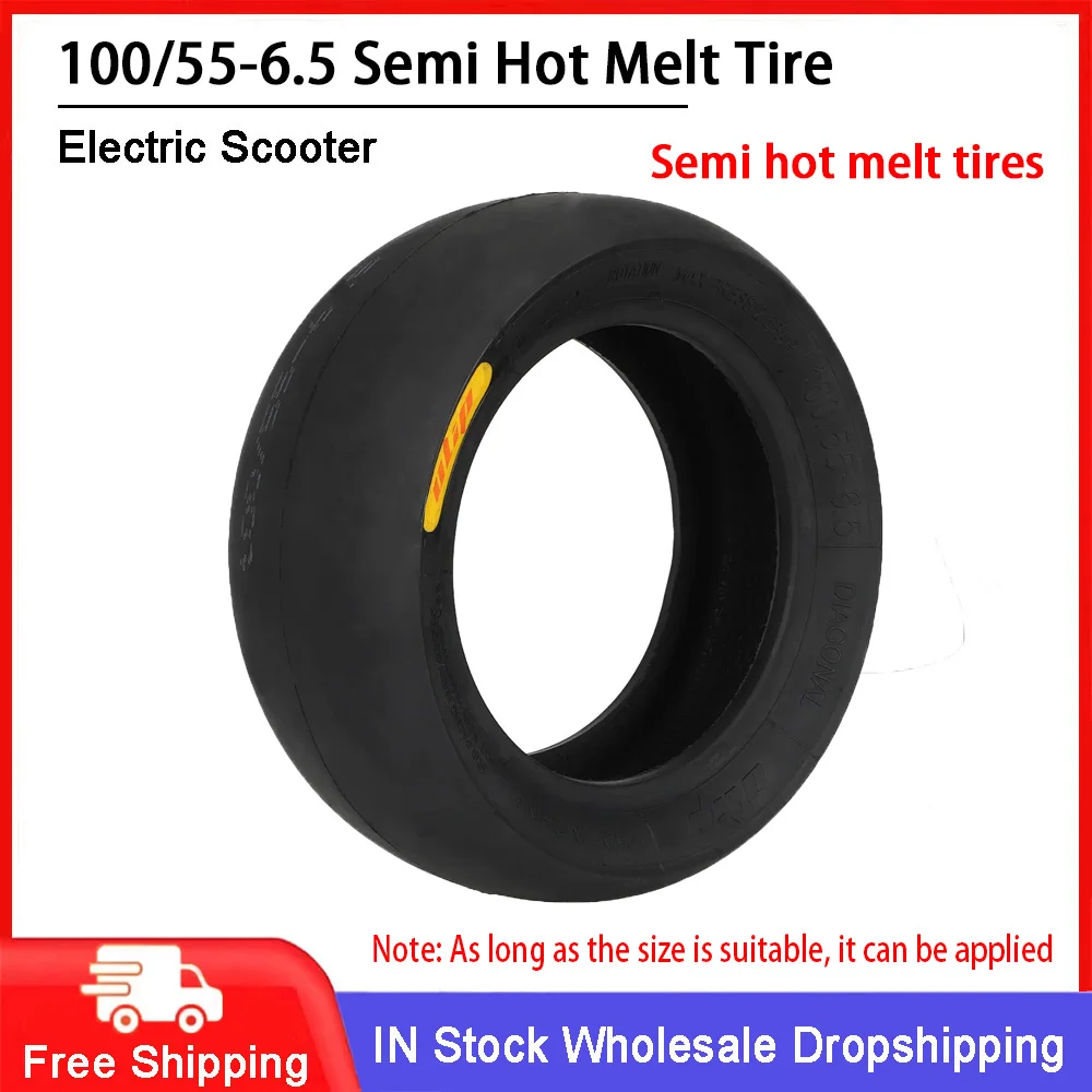 Electric Scooter Semi-Hot Melt Racing Tire 100/55-6.5 Stable Riding Tubeless Smooth Scooter Racing Tire Replacement Accessories
Electric Scooter Semi-Hot Melt Racing Tire 100/55-6.5 Stable Riding Tubeless Smooth Scooter Racing Tire Replacement Accessories