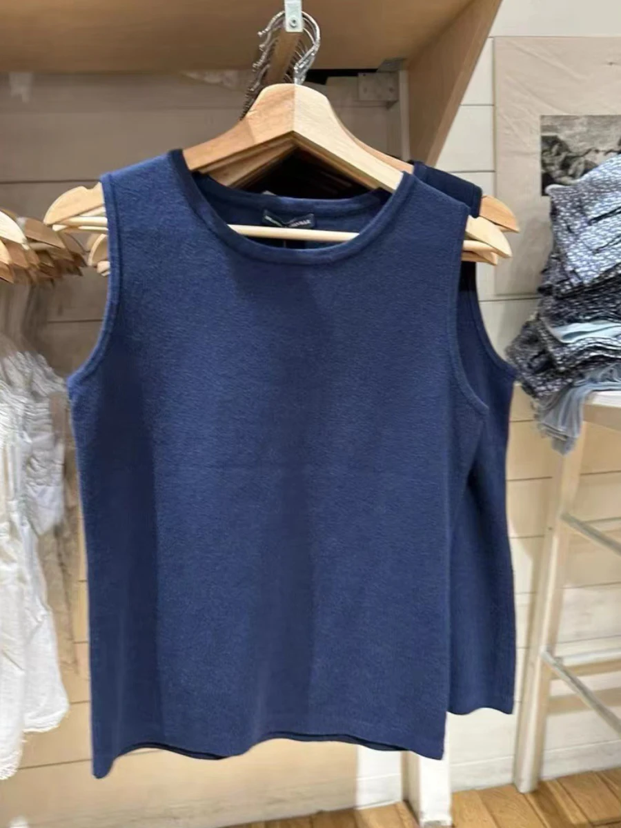 Navy Simple Cotton Tank Tops Women 2023 Summer Round Neck Sleeveless Casual Vest Femme Vintage Fashion Y2k Crop Top Chic
Navy Simple Cotton Tank Tops Women 2023 Summer Round Neck Sleeveless Casual Vest Femme Vintage Fashion Y2k Crop Top Chic