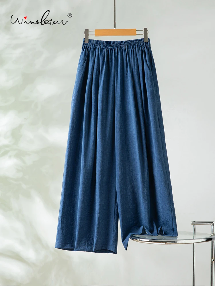 Winsleter-76%Dry Silk 24%Nylon Elegant Trousers, Elastic Waist Solid, Women Casual Lazy Wide-leg Pants, 2026 Summer New B66175CC
Winsleter-76%Dry Silk 24%Nylon Elegant Trousers, Elastic Waist Solid, Women Casual Lazy Wide-leg Pants, 2026 Summer New B66175CC