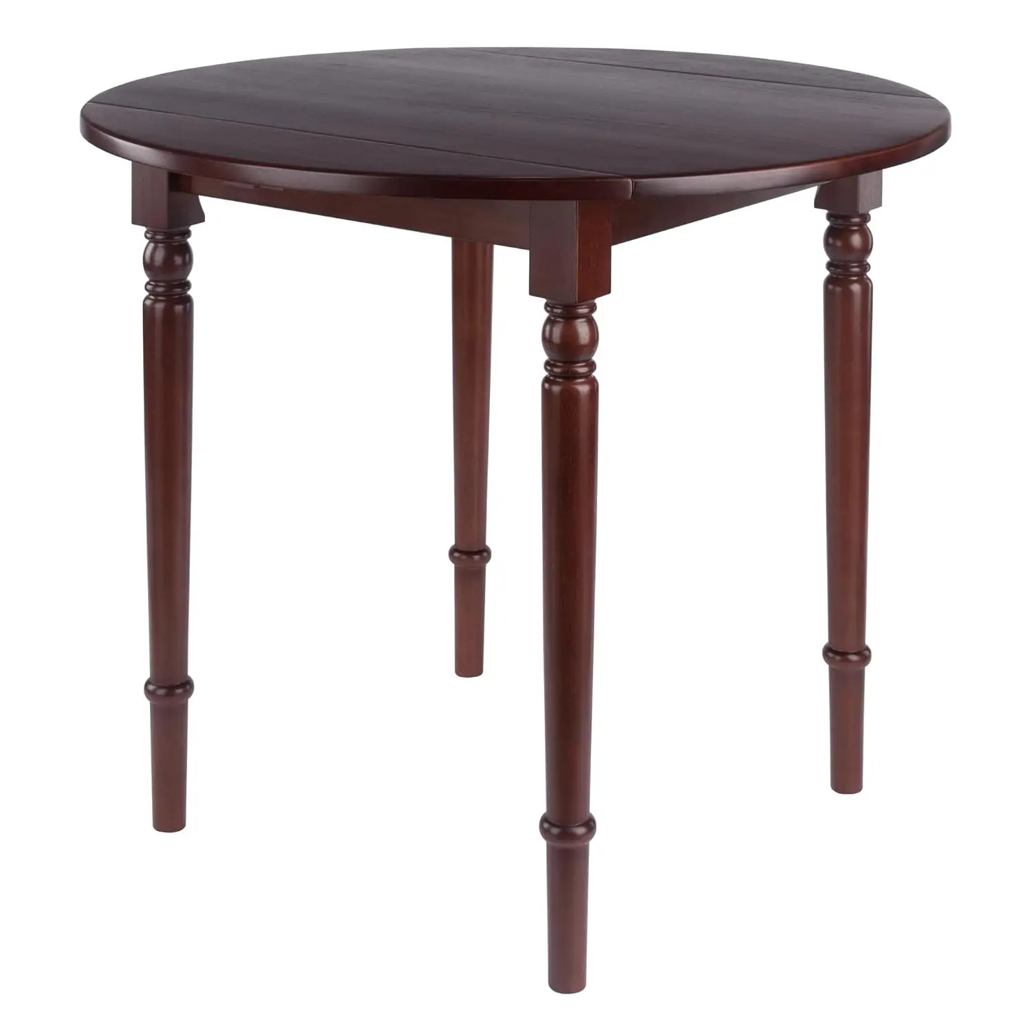 Round Double Drop Leaf Dining Table Walnut Kitchen Space Saver, Customized
Round Double Drop Leaf Dining Table Walnut Kitchen Space Saver, Customized