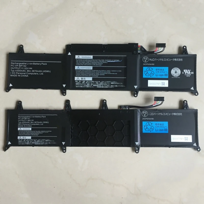 New PC-VP-BP141 PC-VP-BP142 2ICP5/54/90 Laptop Battery 7.68V 30Wh 11.52V 45Wh For NEC BP141 BP142 Series Notebook Tablet PC
New PC-VP-BP141 PC-VP-BP142 2ICP5/54/90 Laptop Battery 7.68V 30Wh 11.52V 45Wh For NEC BP141 BP142 Series Notebook Tablet PC