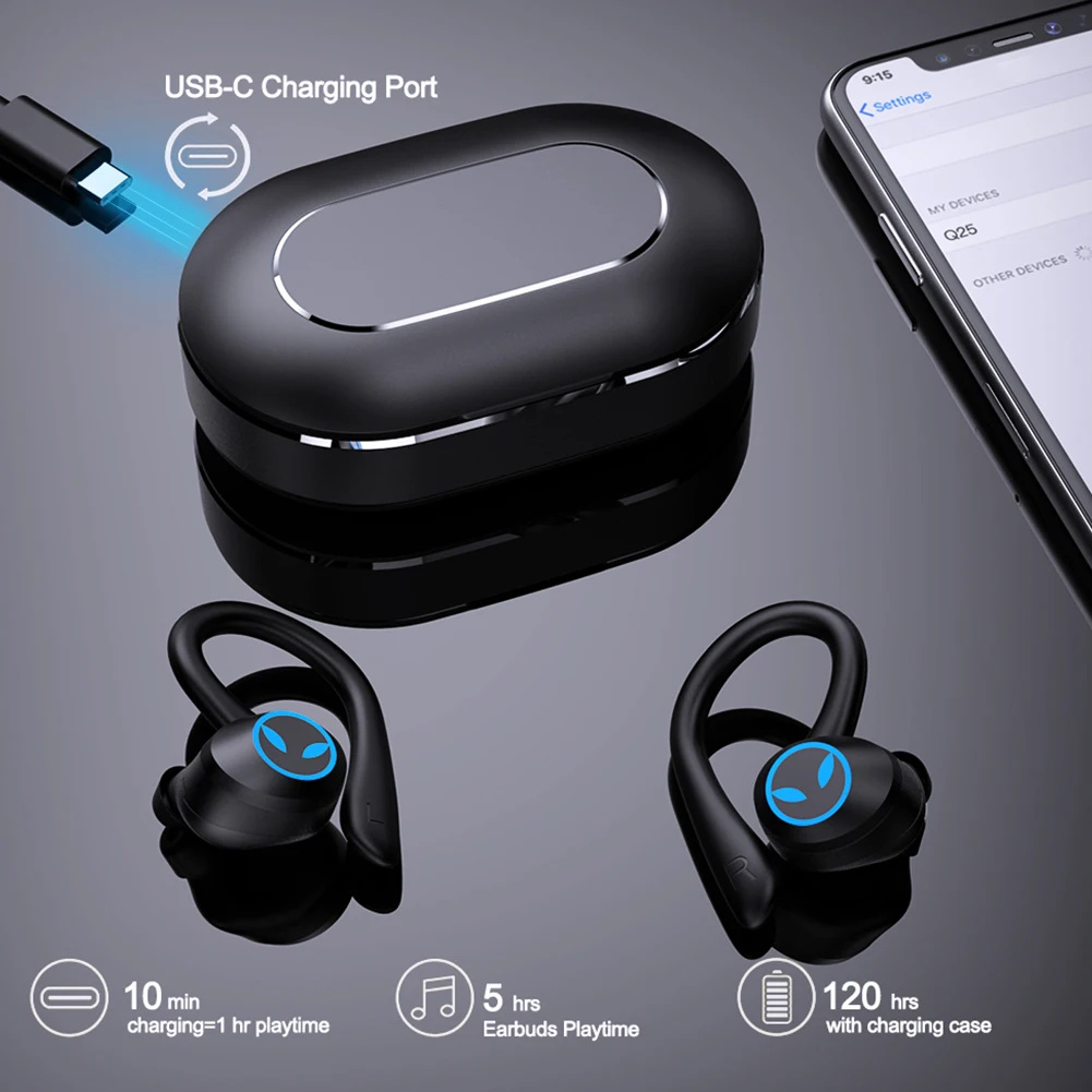 Wireless Headphone Bluetooth-Compatible 5.1 Waterproof Sports Earphone Sport Game Headset for iPhone Samsung Xiaomi Smart Phone
Wireless Headphone Bluetooth-Compatible 5.1 Waterproof Sports Earphone Sport Game Headset for iPhone Samsung Xiaomi Smart Phone