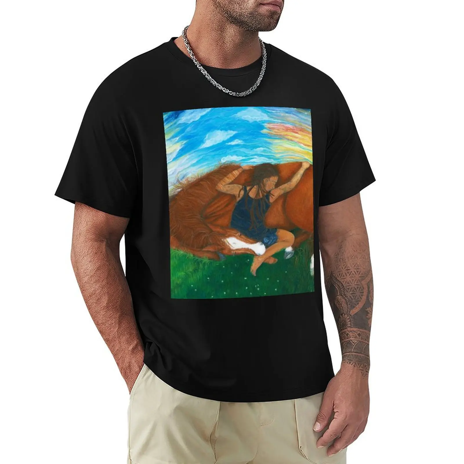 Stay, Ochre Pony T-Shirt man t shirt Aesthetic clothing plus sizes tees Men's t-shirts
Stay, Ochre Pony T-Shirt man t shirt Aesthetic clothing plus sizes tees Men's t-shirts