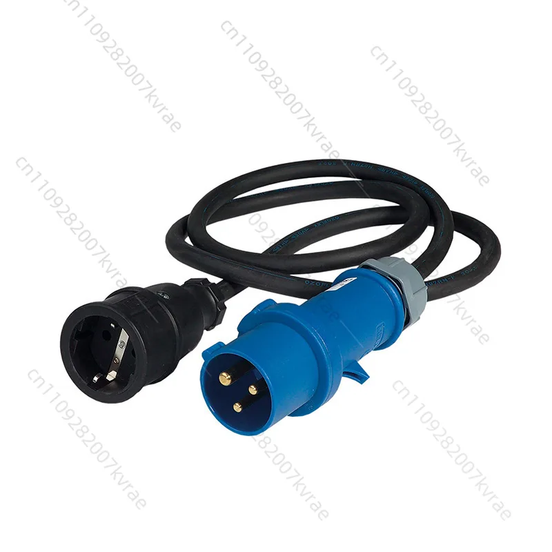 European Union plug to 16A industrial connector IP44 waterproof RV ship camping extension cable
European Union plug to 16A industrial connector IP44 waterproof RV ship camping extension cable