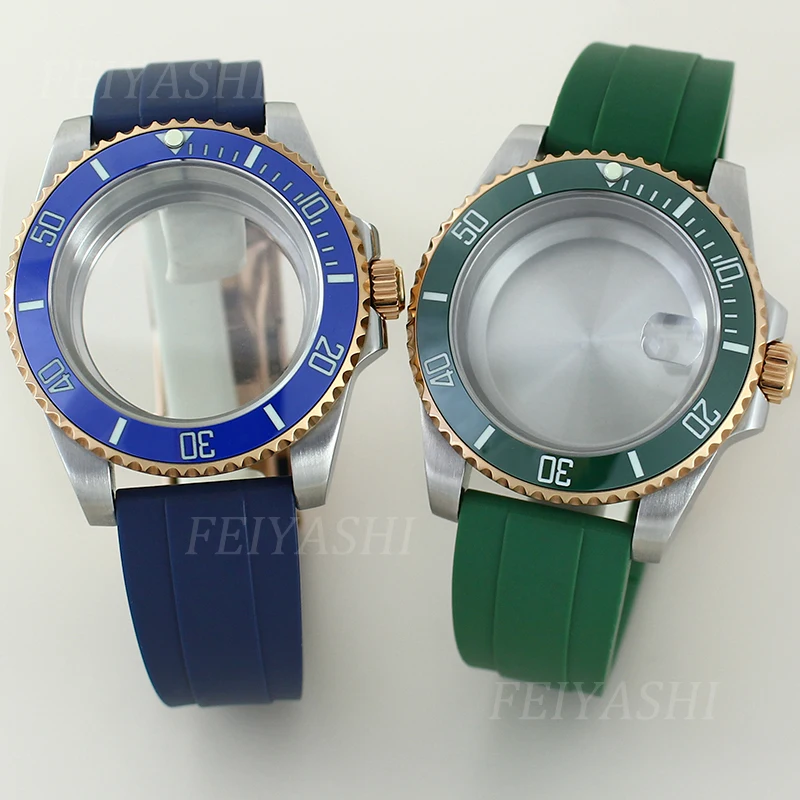 SUB 40mm Diver Watch Case Sapphire For Seiko NH34 NH35 NH36 NH38 Miyota 8215 ETA 2824 Automatic Movt 28.5mm Dial Rubber Bracelet
SUB 40mm Diver Watch Case Sapphire For Seiko NH34 NH35 NH36 NH38 Miyota 8215 ETA 2824 Automatic Movt 28.5mm Dial Rubber Bracelet