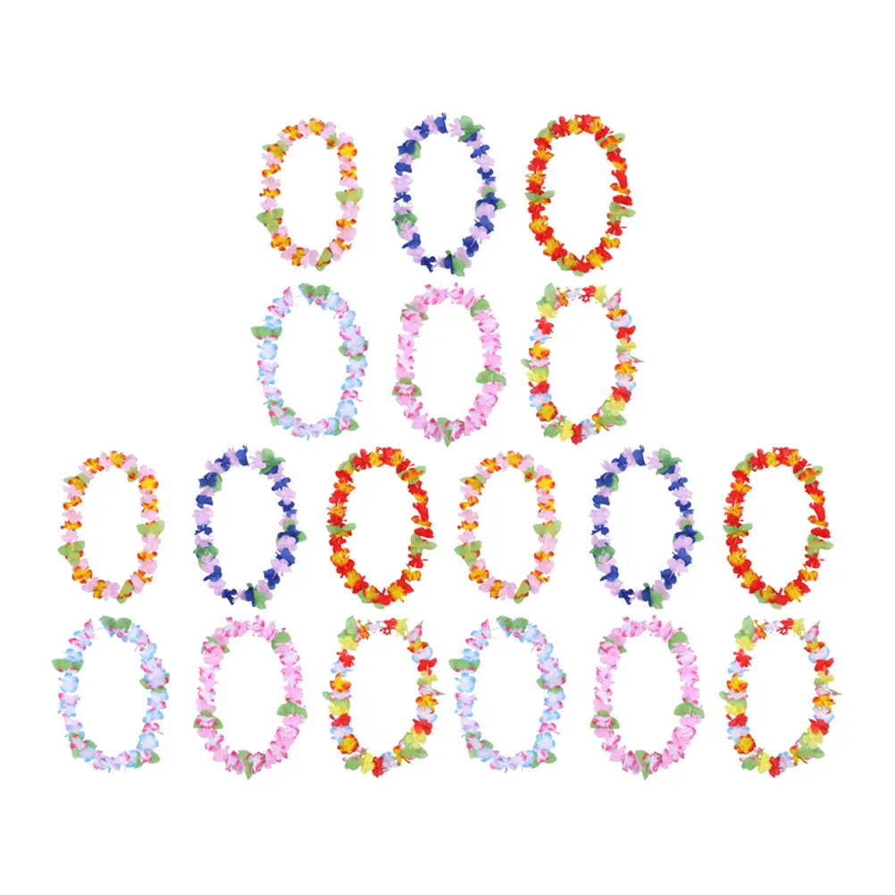 18pcs Garland Set Artificial Flower Necklace Hawaii Decoration Hawaiian Leis Luau Party Beach Theme Events Banquet Accessories
18pcs Garland Set Artificial Flower Necklace Hawaii Decoration Hawaiian Leis Luau Party Beach Theme Events Banquet Accessories