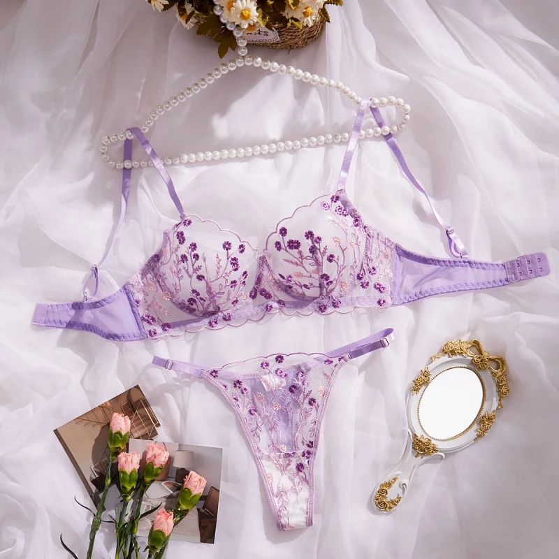 Sexy Bikini Lingerie Suit Sexy Bra Embroidery Floral Comfortable Soft Multi-Color Bra for Women
Sexy Bikini Lingerie Suit Sexy Bra Embroidery Floral Comfortable Soft Multi-Color Bra for Women