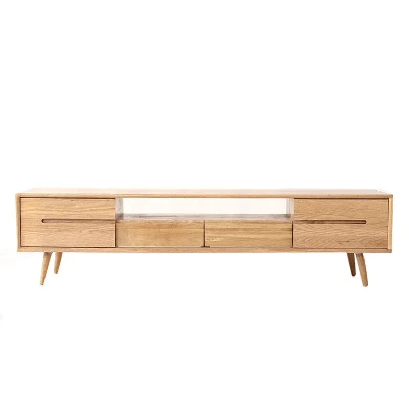 Nordic solid wood TV cabinet, simple modern sliding door red oak audio-visual cabinet, small apartment
Nordic solid wood TV cabinet, simple modern sliding door red oak audio-visual cabinet, small apartment