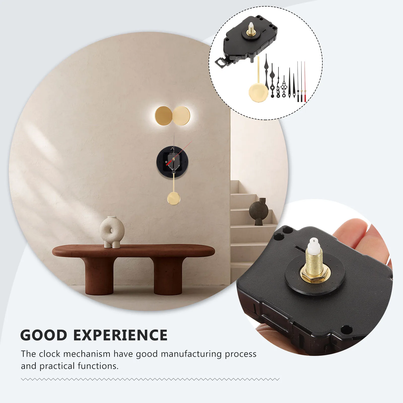 Quartz Pendulum Clock Movement Parts 2 Pairs Hands 1 Pendulum Wall Mechanism Replacement DIY Repair Kit Accessories Clock Tower
Quartz Pendulum Clock Movement Parts 2 Pairs Hands 1 Pendulum Wall Mechanism Replacement DIY Repair Kit Accessories Clock Tower