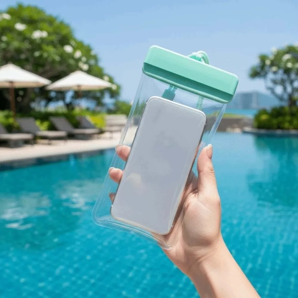Adjustable Strap Waterproof Phone Pouch Sealed Lightweight Transparent Hanging Neck Bag Contrasting Colors ABS Crossbody Dry Bag
Adjustable Strap Waterproof Phone Pouch Sealed Lightweight Transparent Hanging Neck Bag Contrasting Colors ABS Crossbody Dry Bag