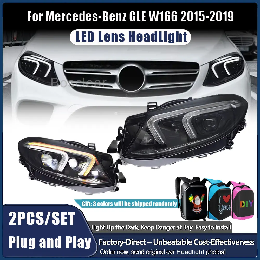 Стайлинг автомобиля для Mercedes Benz GLE W166 Class, фары 2015-2019, светодиодные фары, динамический сигнал, анимация, DRL, сигнал, тормоз, реверс
Стайлинг автомобиля для Mercedes Benz GLE W166 Class, фары 2015-2019, светодиодные фары, динамический сигнал, анимация, DRL, сигнал, тормоз, реверс