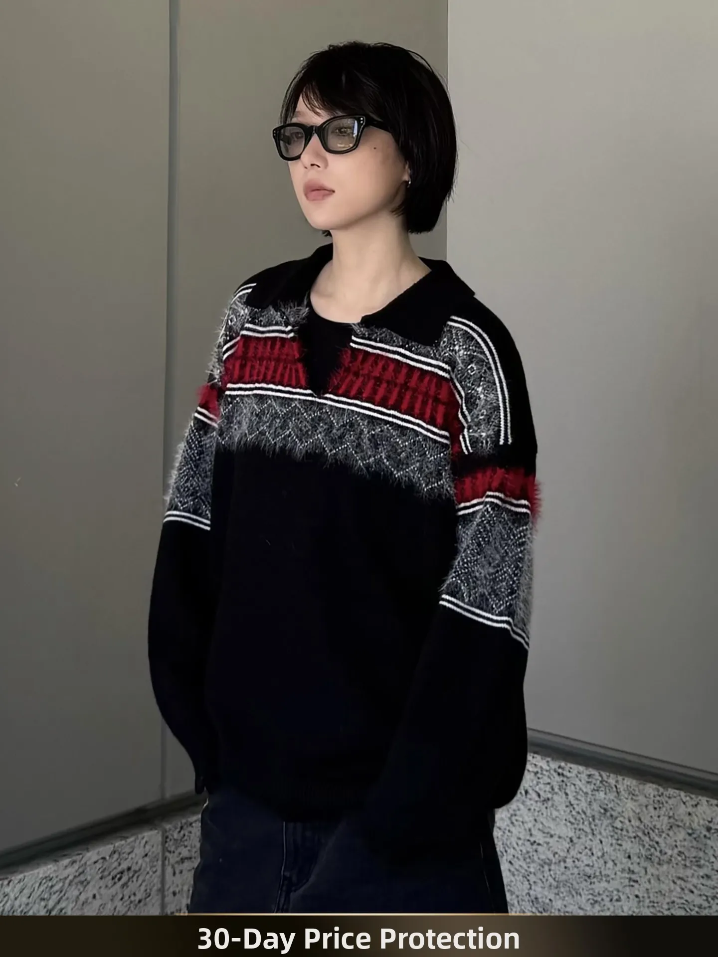 Ретро-американский полосатый вязаный свитер с V-образным вырезом, повседневный, для пар, осенний, с длинным рукавом, термотоп
Ретро-американский полосатый вязаный свитер с V-образным вырезом, повседневный, для пар, осенний, с длинным рукавом, термотоп