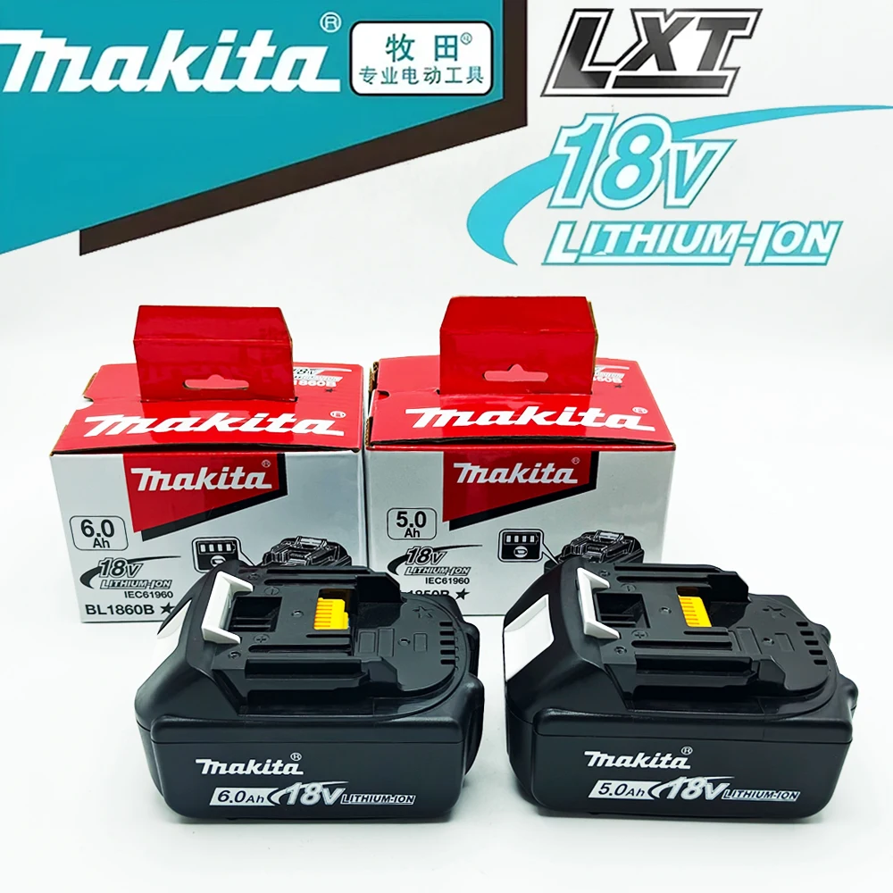 Makita BL1830B BL1850B BL1860 Rechargeable Battery 18V 5.0Ah/6.0Ah Lithium-ion for XDT11 XDT12 DTD152 DTD151 Cordless Tools
Makita BL1830B BL1850B BL1860 Rechargeable Battery 18V 5.0Ah/6.0Ah Lithium-ion for XDT11 XDT12 DTD152 DTD151 Cordless Tools