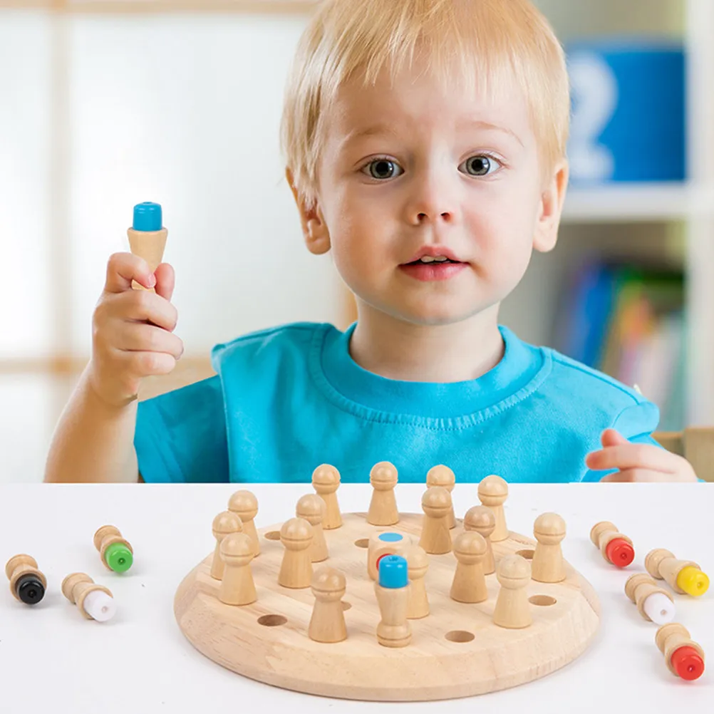 1Set Memory Chess Game Wooden Board Lightweight Educational Interactive Match Play for Kids Children Early Development Logic
1Set Memory Chess Game Wooden Board Lightweight Educational Interactive Match Play for Kids Children Early Development Logic