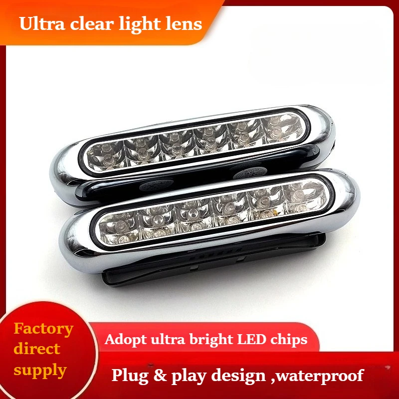 For Universal Daytime Running Light Super Bright LED Chips Plug & Play Non-Destructive Installation
For Universal Daytime Running Light Super Bright LED Chips Plug & Play Non-Destructive Installation