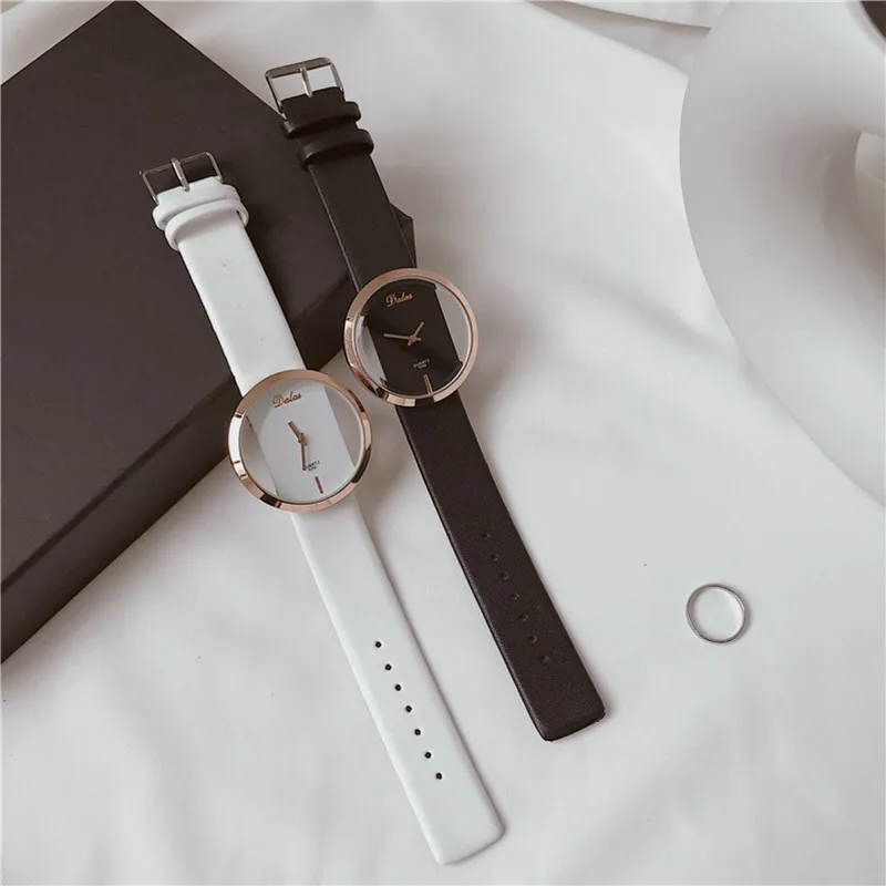 Women Leather Quartz Watch Transparent Hollow Watches Antique Stylish Men Quartz Wrist Watches Fashion Casual Wristwatches
Women Leather Quartz Watch Transparent Hollow Watches Antique Stylish Men Quartz Wrist Watches Fashion Casual Wristwatches