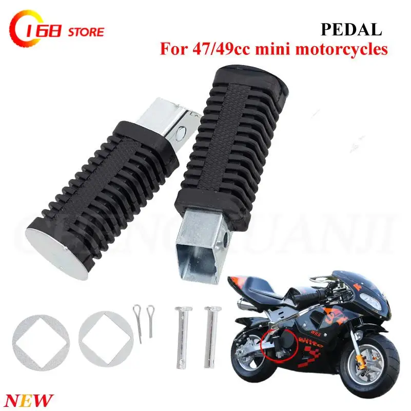 Universal Foot Pegs Rest for Motorbike - Fits 47cc 49cc Mini Motor, Pocket Dirt Pit Bike, Designed for Rider’s Foot Stability
Universal Foot Pegs Rest for Motorbike - Fits 47cc 49cc Mini Motor, Pocket Dirt Pit Bike, Designed for Rider’s Foot Stability