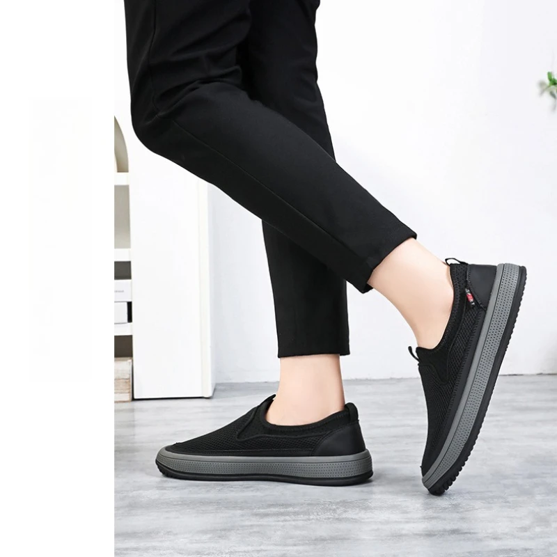 Men's Mesh Shoes Summer Solid Color Breathable Comfortable Soft Sole Loafers Lightweight Casual Walking Sneaker Shoes
Men's Mesh Shoes Summer Solid Color Breathable Comfortable Soft Sole Loafers Lightweight Casual Walking Sneaker Shoes