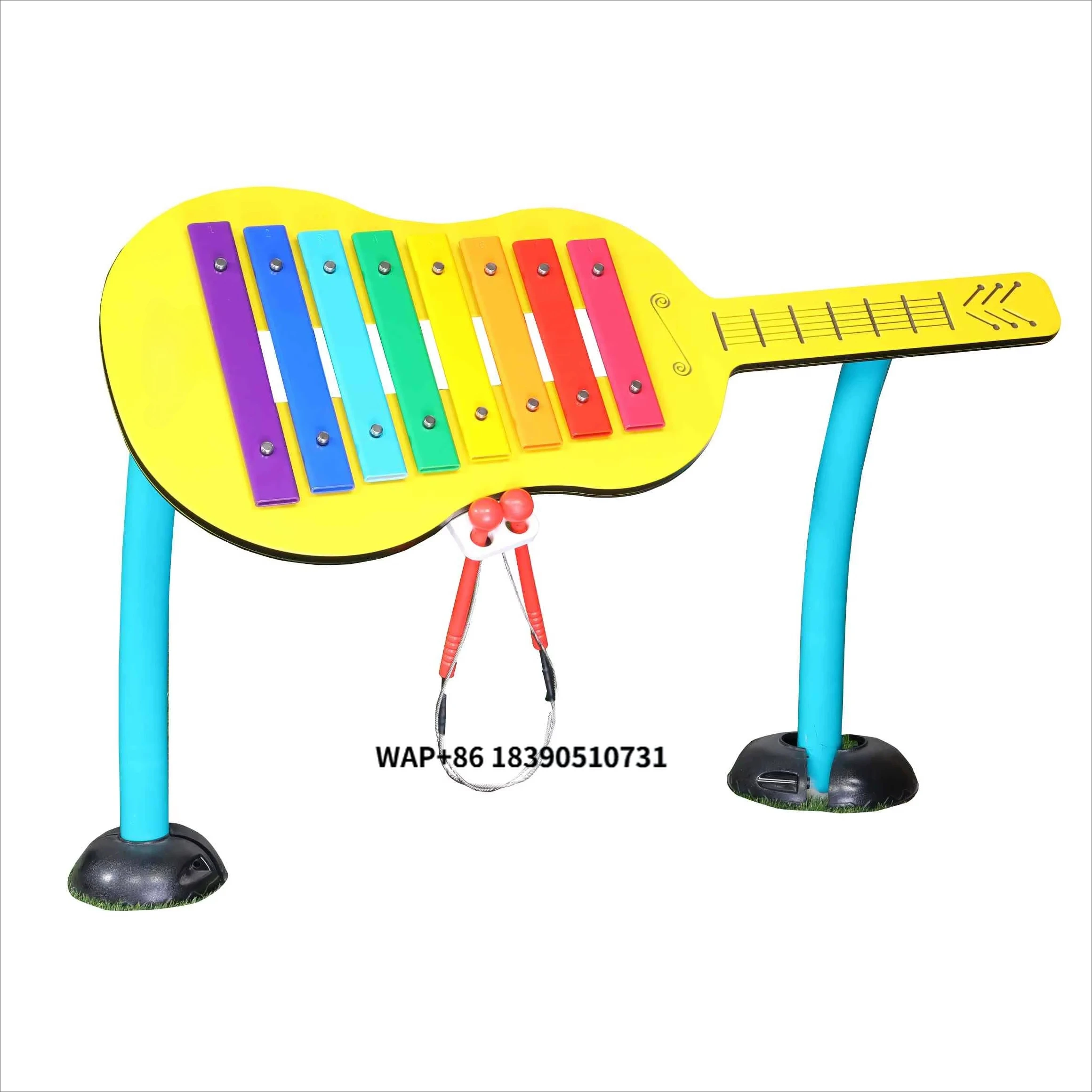 Guitar Shape Indoor Outdoor Steel & Aluminum Alloy Marimba Percussion Instrument for Children Home School Shopping Mall Use
Guitar Shape Indoor Outdoor Steel & Aluminum Alloy Marimba Percussion Instrument for Children Home School Shopping Mall Use